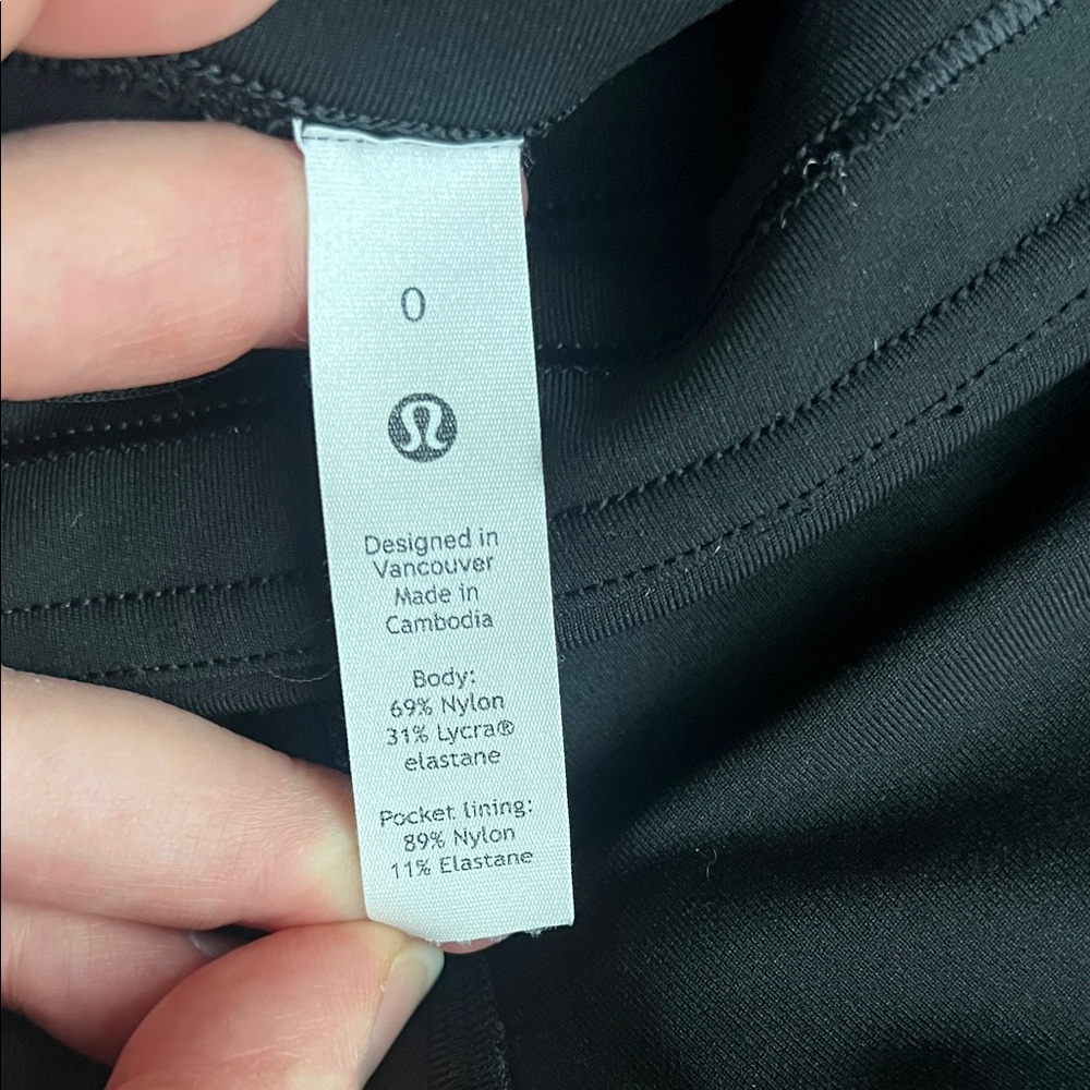 Lululemon Black Leggings (note: professionally hemmed shorter!) - Picture 2 of 8